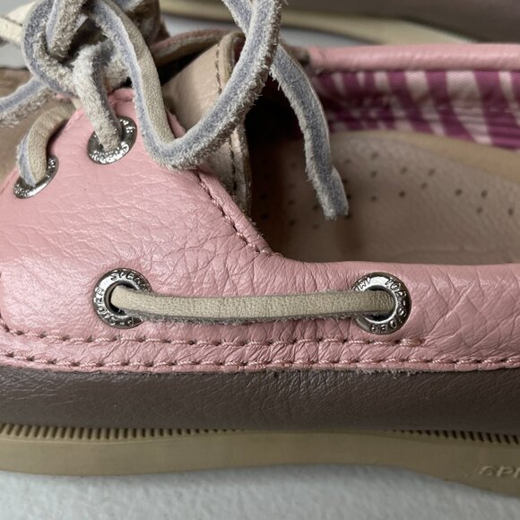 Sperry Top-Sider Tan Pink Authentic Original Boat Shoe Sneaker Size 5.5 - Picture 13 of 16